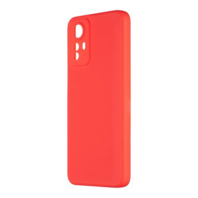 Raudonas matinis dėklas Xiaomi Redmi Note 12S OBALME Matte TPU su išpjovomis kamerai