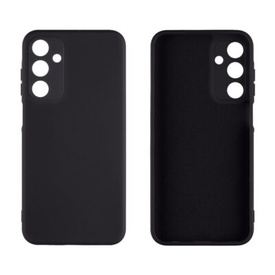 Juodas matinis dėklas Samsung Galaxy A25 5G OBALME Matte TPU iš dviejų pusių