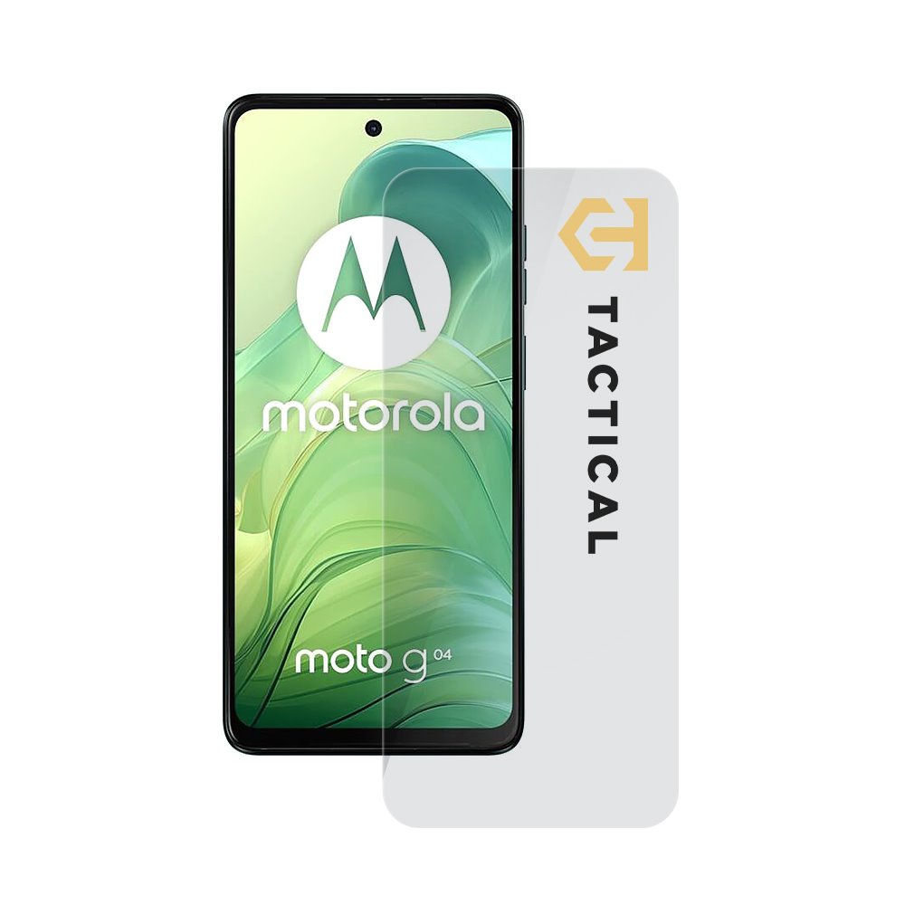 Skaidrus apsauginis stiklas Motorola Moto G04 Tactical Glass Shield 2.5D Skaidrus apsauginis stiklas telefonui Motorola Moto G04 Tactical Glass Shield 2.5D ant telefono ekrano