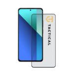 Juodas apsauginis stiklas telefonui Xiaomi Redmi Note 13 4G 5G Tactical Glass Shield 5D su juodu rėmeliu