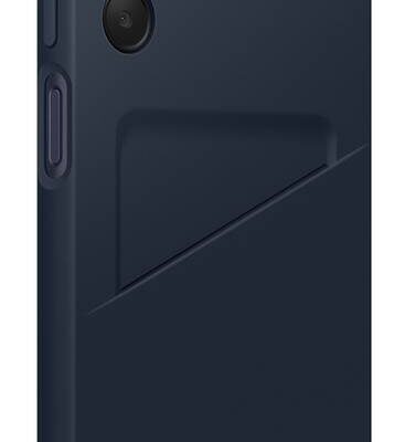 Juodas-mėlynas originalus dėklas Samsung Galaxy A15 4G 5G su kortelių laikikliu