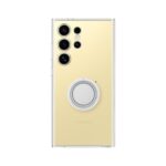 Skaidrus originalus deklas EF-XS928CTE gadget cover telefonui Samsung Galaxy S24 Ultra su matiniu geltonu atspalviu ir kameros apsauga