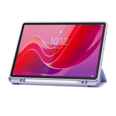 Violetinis dėklas Lenovo Tab M11 11.0 TB-330 su Tech-Protect SC Pen laikikliu