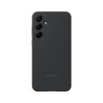 Juodas originalus dėklas EF-PA556TBE silikoninis Samsung Galaxy A55 5G telefonui