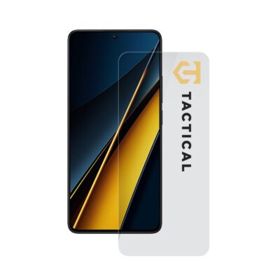 Skaidrus apsauginis stiklas telefonui Xiaomi Poco X6 Pro 5G Tactical Glass Shield 2.5D ant telefono ekrano