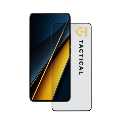 Juodas apsauginis stiklas Xiaomi Poco X6 Pro 5G Tactical Glass Shield 5D telefonui