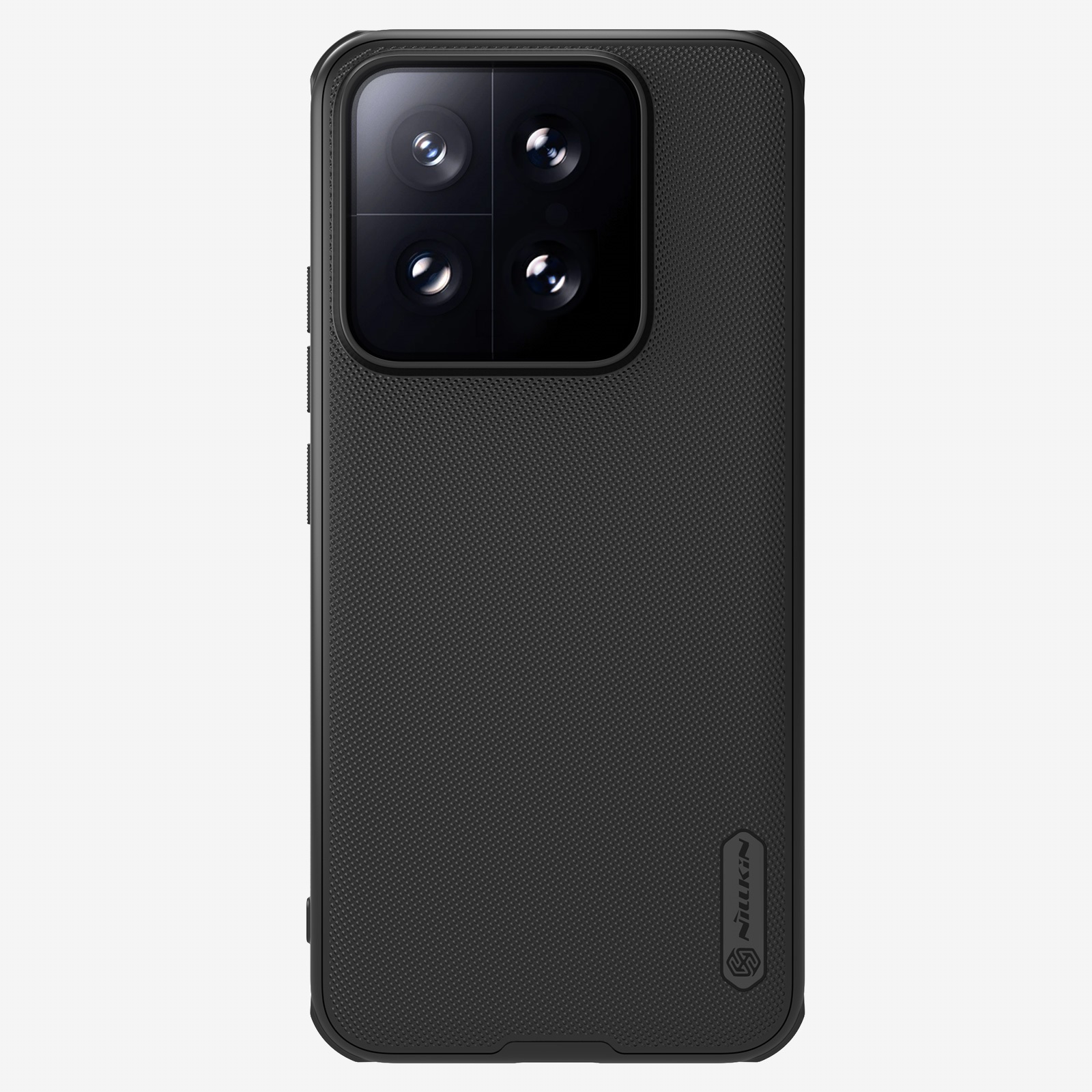 Juodas plastikinis dėklas Xiaomi 14 Nillkin Super Frosted Shield Juodas plastikinis dėklas Xiaomi 14 Nillkin Super Frosted Shield su tekstūruota paviršiaus danga ir kamera