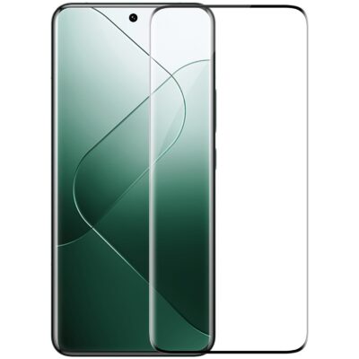 Juodas apsauginis grūdintas stiklas Nillkin Tempered Glass 3D CP+ Max telefonui Xiaomi 14 Ultra ant ekrano