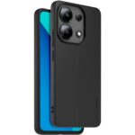 Juodas originalus dėklas TPU Cover telefonui Xiaomi Redmi Note 13 4G su aplink telefono ekraną ir kamerą apsaugančiu dizainu