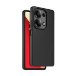 Juodas originalus dėklas TPU Cover telefonui Xiaomi Redmi Note 13 Pro 4G su matiniu paviršiumi ir apvaliais kampais