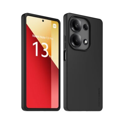 Juodas originalus dėklas TPU Cover telefonui Xiaomi Redmi Note 13 Pro 4G ant telefono