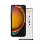 Juodas apsauginis ekrano stikliukas Samsung Galaxy Xcover 7 su uzrasu Tactical