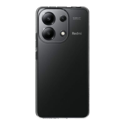 Skaidrus deklas Tactical TPU telefonui Xiaomi Redmi Note 13 4G ant juodo telefono