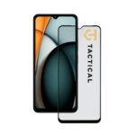 Juodas apsauginis stiklas telefonui Xiaomi Redmi A3 2024 Tactical Glass Shield 5D priekinės dalies apsaugai