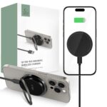 Juodas belaidis pakrovėjas TECH-PROTECT QI15W-A33 MAGNETIC MAGSAFE su magnetiniu laikikliu ir USB laidu