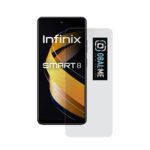 Skaidrus apsauginis ekrano stikliukas Infinix Smart 8 telefonui su OBAL ME ženklu