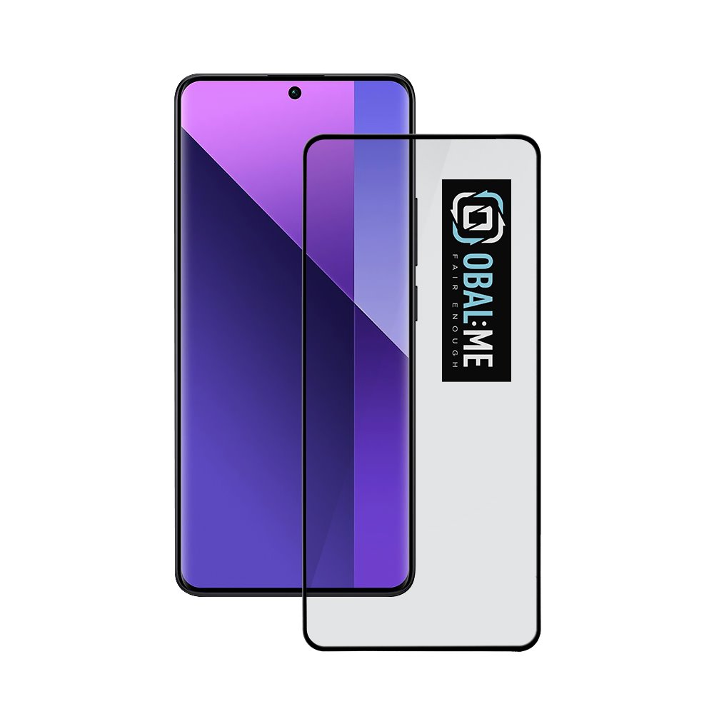 Juodas apsauginis ekrano stikliukas Xiaomi Redmi Note 13 Pro Plus 5G OBAL ME Juodas apsauginis ekrano stikliukas Xiaomi Redmi Note 13 Pro Plus 5G su obal me logo