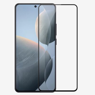 Juodas apsauginis grūdintas stiklas Nillkin Tempered Glass 2.5D CP+ PRO telefonui Xiaomi Poco X6 Pro 5G priekinės ekrano dalies apsauga