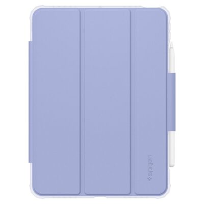 Levandų spalvos dėklas Apple Ipad Air 10.9 su vieta pieštukui ir permatomu korpusu