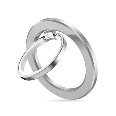 Sidabrinis magnetinis žiedas TECH-PROTECT MMR300 MAGSAFE PHONE RING su metaliniu žiedu