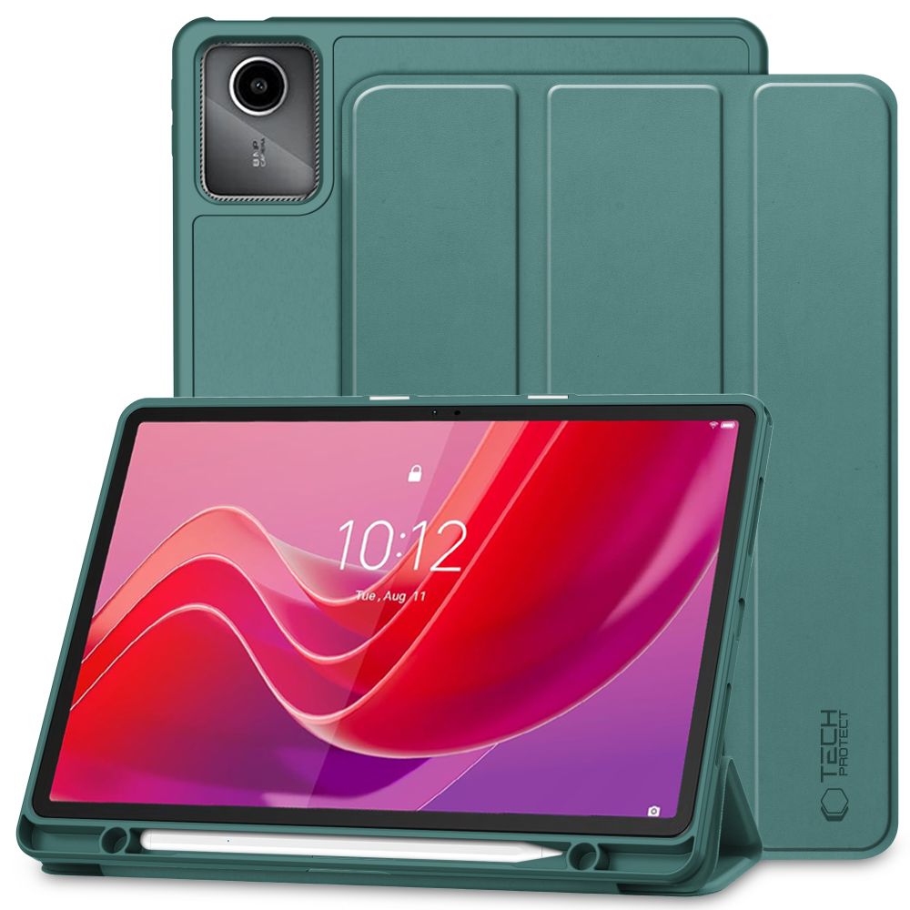 Žalias dėklas Lenovo Tab M11 11.0 TB-330 Tech-Protect SC Pen Žalias dėklas Lenovo Tab M11 11.0 TB-330 Tech-Protect SC Pen su laikikliu planšetei ir pieštukui