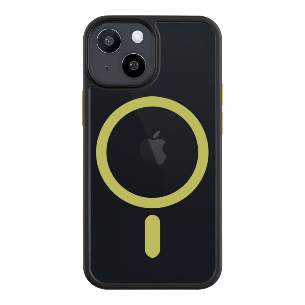 Juodas-geltonas dėklas Apple Iphone 13 mini Tactical MagForce Hyperstealth 2.0mm Juodas-geltonas dėklas Apple Iphone 13 mini Tactical MagForce Hyperstealth 2.0mm su geltonu magnetiniu žiedu