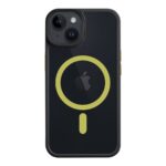 Juodas-geltonas dėklas Apple Iphone 14 Tactical MagForce Hyperstealth 2.0mm su matiniu paviršiumi ir geltonais akcentais