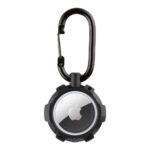 Juodas dėklas Tactical Airtag Beam Rugged 2.0 su tvirtinimo karabinu