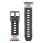 Juoda apyrankė Tactical Tough Band for Apple Watch Ultra su metaliniais užsegimais ir reguliuojamais skylutėmis
