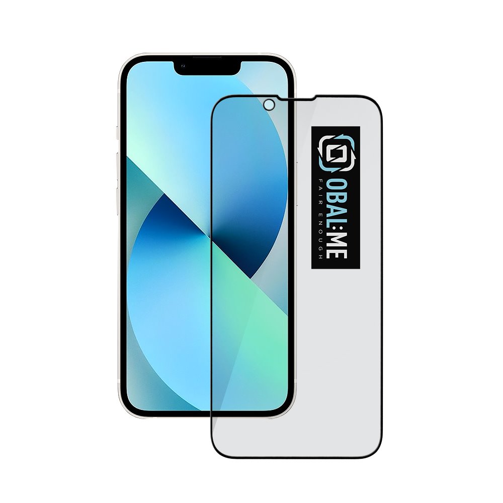 Juodas apsauginis ekrano stikliukas Apple iPhone 13 mini Juodas apsauginis ekrano stikliukas Apple iPhone 13 mini su matiniu juodu kraštu ir uždara kamera