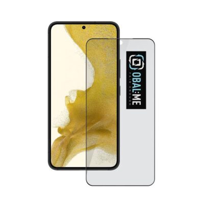 Juodas apsauginis ekrano stikliukas Samsung Galaxy S22 OBALME Privacy 5D Glass Screen Protector