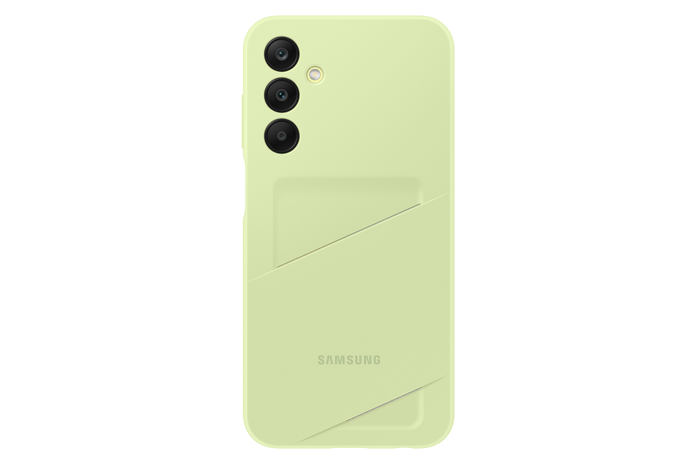Lime originalus dėklas Samsung Galaxy A25 5G Card Slot Cover Originalus Lime dėklas Samsung Galaxy A25 5G su kortelės lizdu šviesiai žalios spalvos