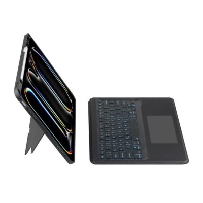 Juodas dėklas Apple Ipad Pro 13 7 2024 Tech-Protect SC Pen+Keyboard su klaviatūra ir stovu