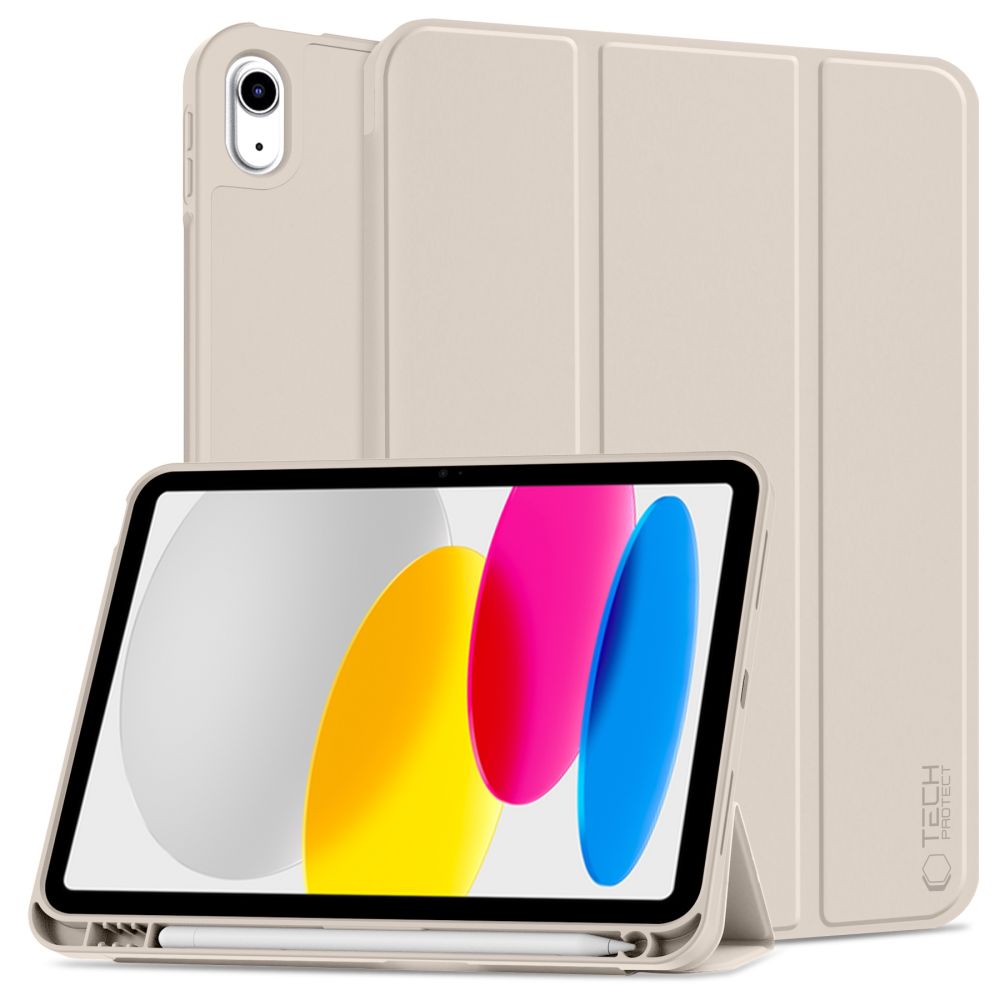 Starlight dėklas Apple Ipad 10.9 10 2022 Tech-Protect SC Pen Starlight deklas Apple Ipad 10.9 10 2022 Tech-Protect SC Pen sviesiai smelio spalvos