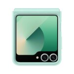 Mėtos originalus dėklas EF-VF741PME KindSuit Cover telefonui Samsung Galaxy Z Flip 6 su atverčiamu dizainu ir kameros apsauga