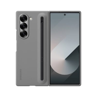 Pilkas originalus dėklas EF-OF95PCJE su S Pen Samsung Galaxy Z Fold 6 telefonui