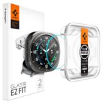 Apsauginis ekrano stikliukas Samsung Galaxy Watch Ultra (47mm) Spigen Glas Tr Ez Fit komplektas su laikrodziu ir priedais