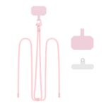 Rožinis dirželis TECH-PROTECT C5S ROPE CROSSBODY STRAP plonas ir ilgas