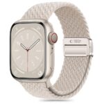 Titano spalvos apyrankė Apple Watch su pynimo rašto dirželiu ir metaline Tech-Protect sagtimi