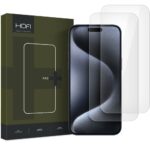 Apsauginis ekrano stikliukas Apple Iphone 16 Pro Max Hofi Glass Pro 2-pack komplektas su išmaniuoju telefonu ir stikliukais