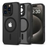 Juodas matinis dėklas Apple Iphone 16 Pro Tech-Protect Magcam Magsafe su apsauga kamerai