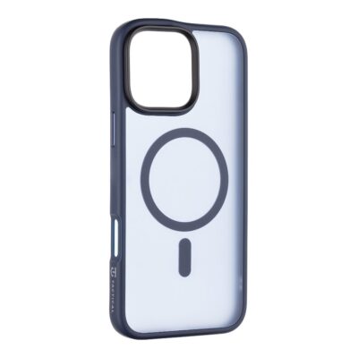 Tamsiai mėlynas dėklas Apple Iphone 16 Pro Max su magnetiniu žiedu