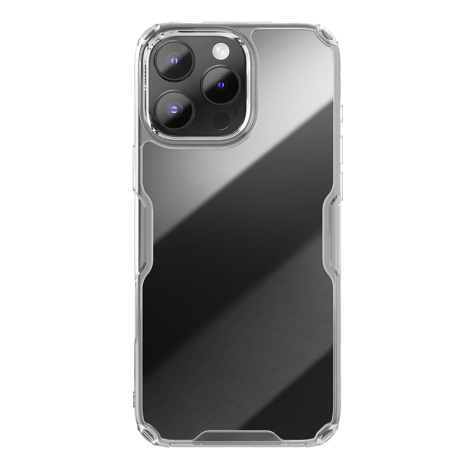 Skaidrus dėklas Nillkin Nature TPU PRO iPhone 16 Pro Max Skaidrus dėklas Nillkin Nature TPU PRO telefonui Apple iPhone 16 Pro Max su matiniu paviršiumi ir apsauga objektyvui