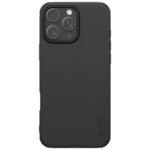 Juodas plastikinis dėklas Apple iPhone 16 Pro Nillkin Frosted Shield su didele kamera