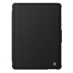 Juodas dėklas telefonui iPad 10.2 2019 2020 2021 Nillkin Bumper Link Keyboard su struktūruota paviršiaus tekstūra