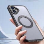 Juodas matinis dėklas Apple Iphone 16 Tech-Protect Magring Magsafe telefonui