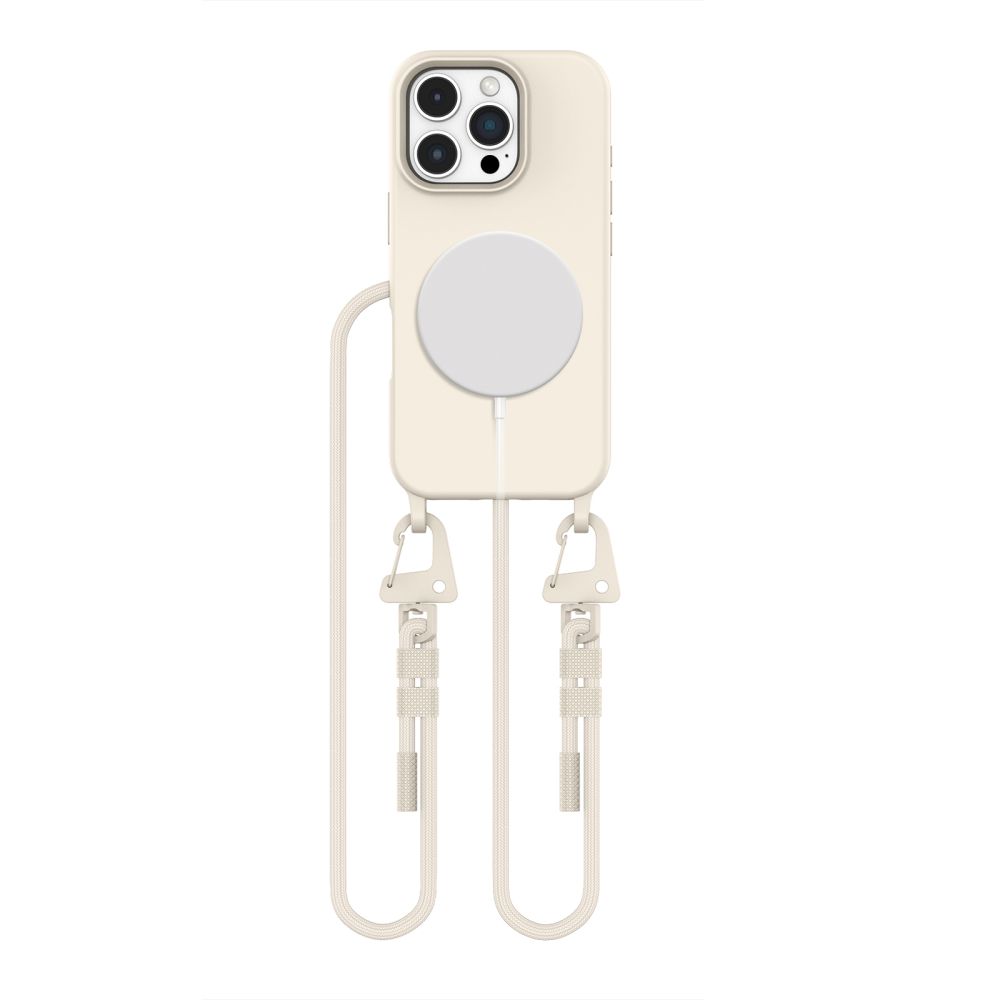 Latte dėklas Apple Iphone 16 Pro Max Tech-Protect Magnecklace Magsafe Latte dėklas Apple Iphone 16 Pro Max Tech-Protect Magnecklace Magsafe su laikikliu ir dirželiu