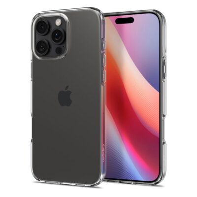 Skaidrus dėklas Apple Iphone 16 Pro Spigen Liquid Crystal aplink telefono korpusą
