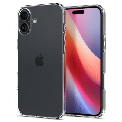 Skaidrus dėklas Apple Iphone 16 Plus Spigen Liquid Crystal uždengia telefoną iš abiejų pusių