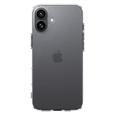 Skaidrus dėklas Apple Iphone 16 Spigen Ultra Hybrid su matoma juoda telefono kamera